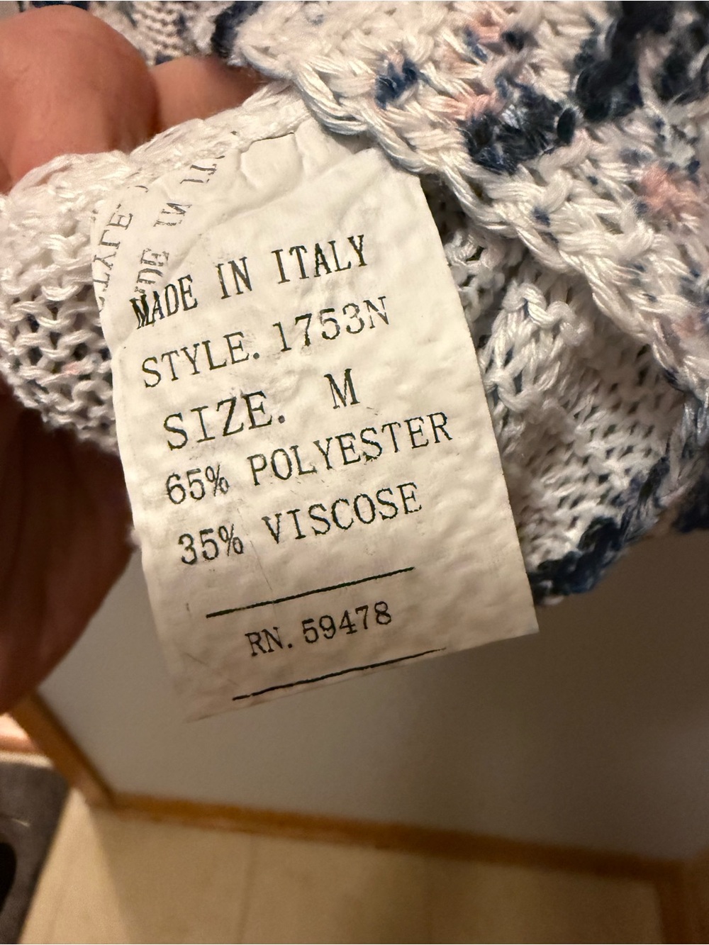 Made in Italy White Summer Weight Cold Shoulder High Quality Knit Top - Picture 6 of 15